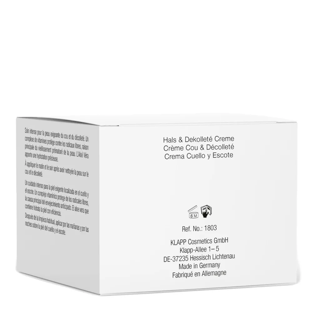 Крем для шеи и зоны декольте KLAPP A CLASSIC Neck & Decollete Cream, 50 мл