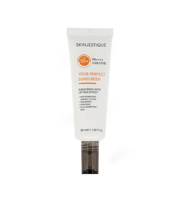 Солнцезащитный крем с лифтинг-эффектом Skinjestique Your perfect sunscreen spf 50+, 50 мл