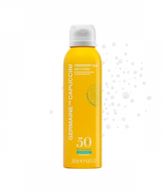 Лосьон солнцезащитный SPF50 для лица и тела, спрей Germaine de Capuccini TimExpert Sun Easy&Fresh Invisible Sun Mist SPF50, 200 мл