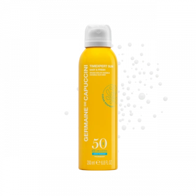 Лосьон солнцезащитный SPF50 для лица и тела, спрей Germaine de Capuccini TimExpert Sun Easy&Fresh Invisible Sun Mist SPF50, 200 мл