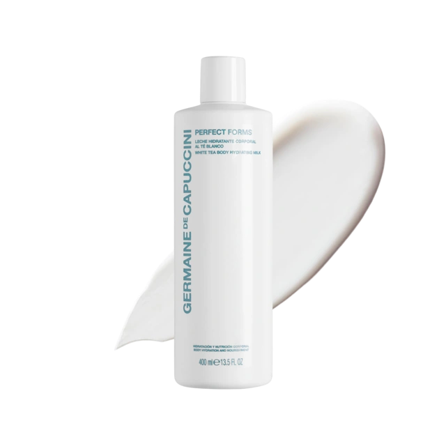 Молочко для тела с экстрактом белого чая и маслом карите Germaine de Capuccini Perfect Forms White Tea Body Hydrating Milk, 400 мл